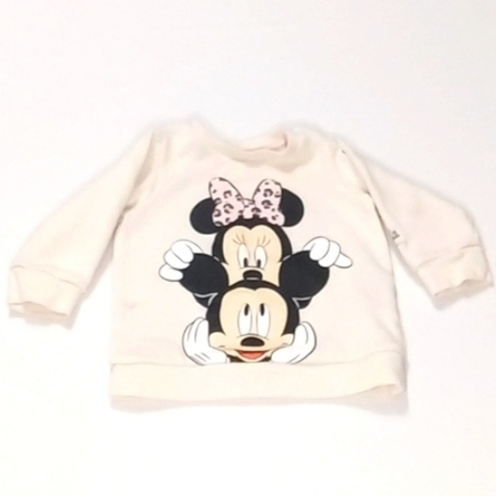 H&M  Disney sweatshirt with Mickey and Minnie mouse US 6M